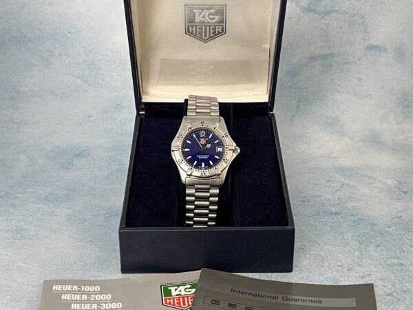 TAG Heuer Professional 2000 - Full-Set - Rare Blue Dial - Afbeelding 11