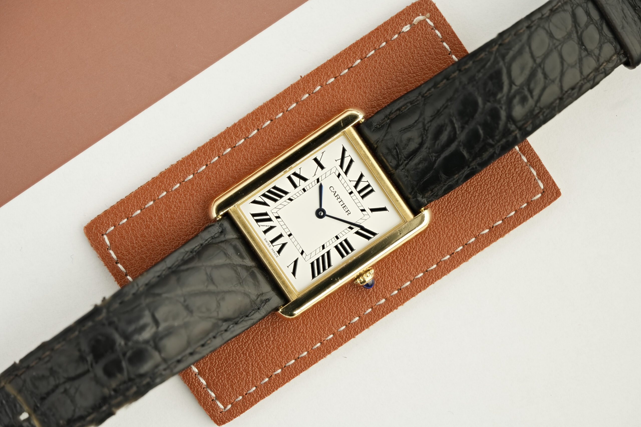 Cartier Tank Solo - Box and Papers - 18K Yellow Gold