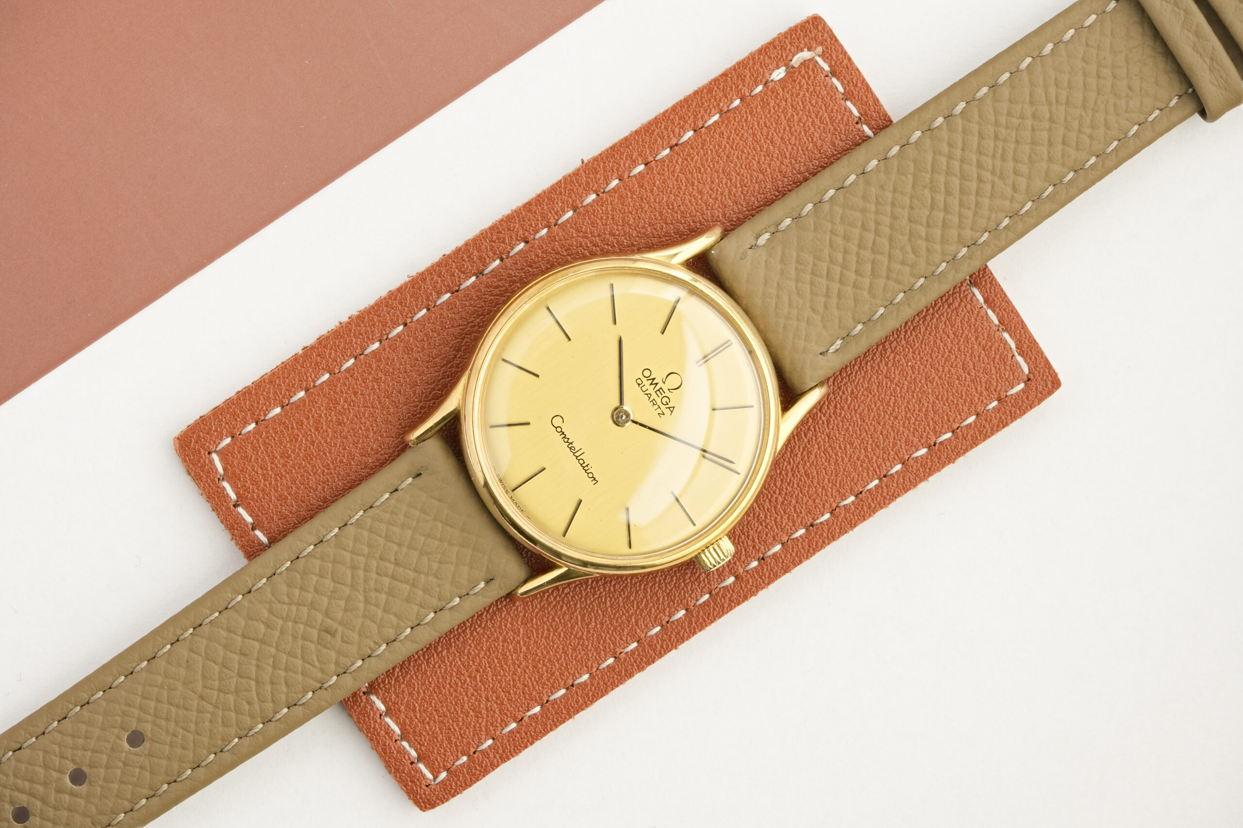 Omega De Ville - 'Brushed' Dial - Taupe Strap