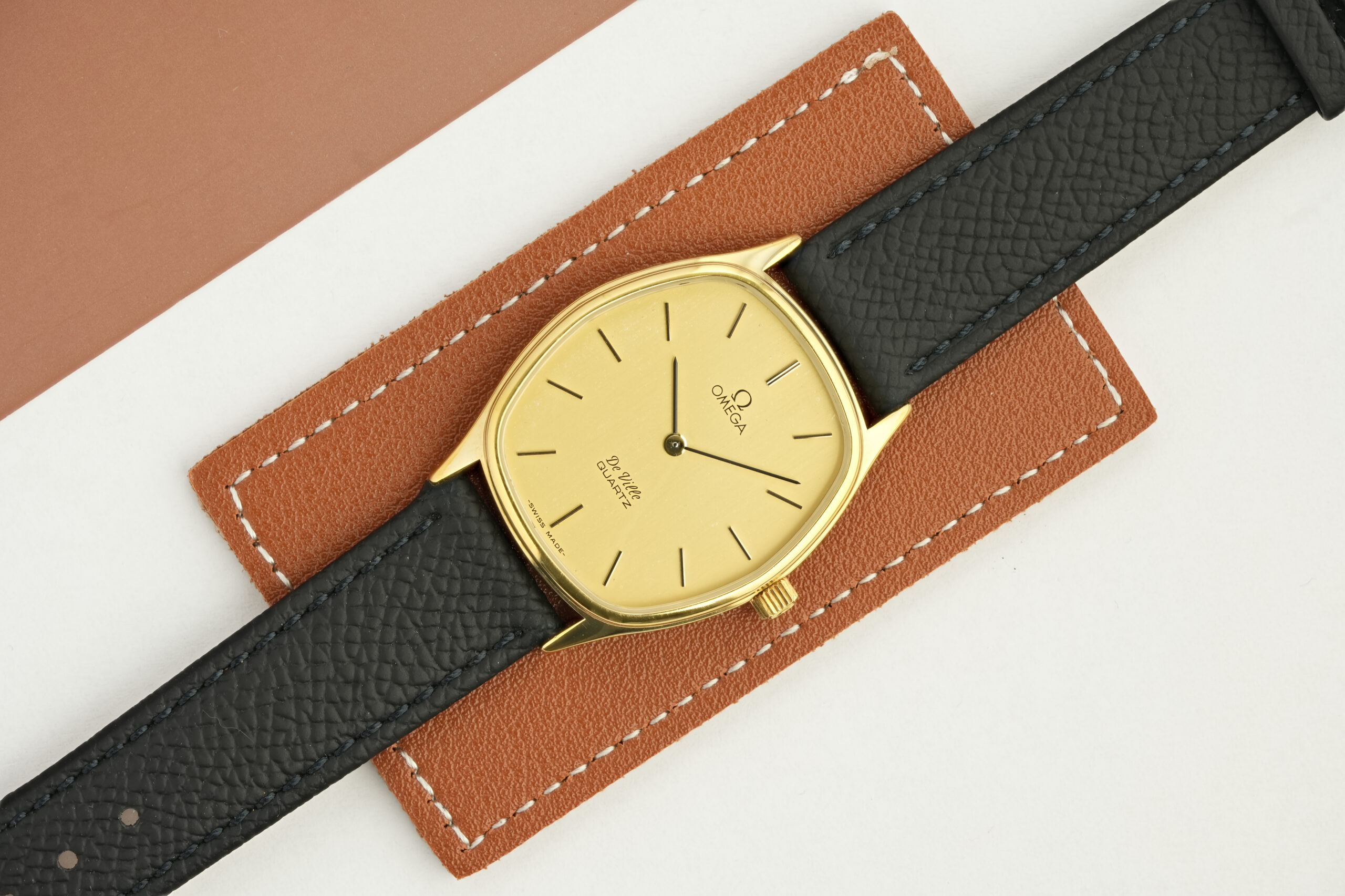 Omega De Ville - 'Tonneau' Case - 'Brushed' Dial